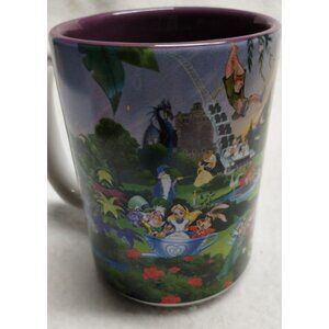 Disney World Four‎ Theme Parks One World Embossed 14oz Purple Grandma Mug /Cup